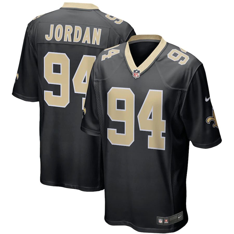 Men New Orleans Saints #94 Cameron Jordan Nike Black Game Player NFL Jersey->new orleans saints->NFL Jersey